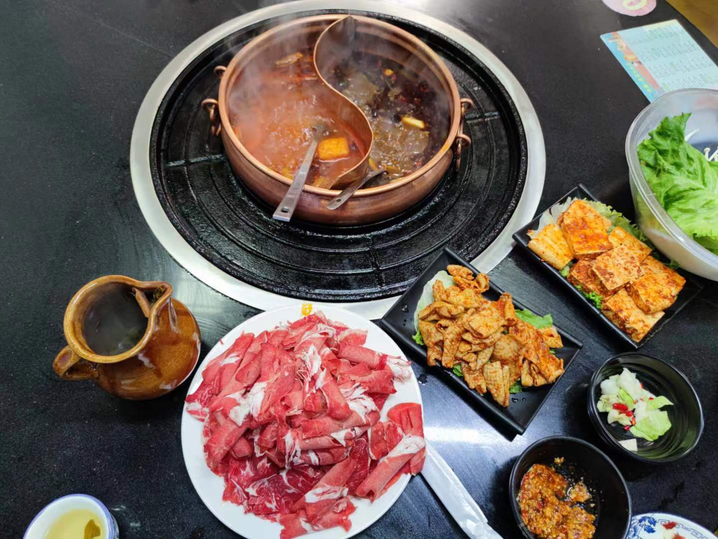 鸳鸯铜锅