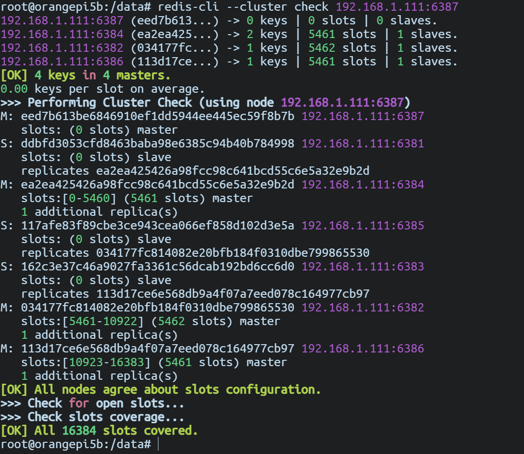redis-cli --cluster check xxx